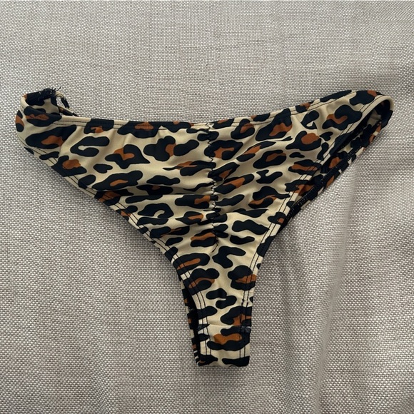 Tyler Rose Leapord Print Bikini Bottom - Picture 2 of 5